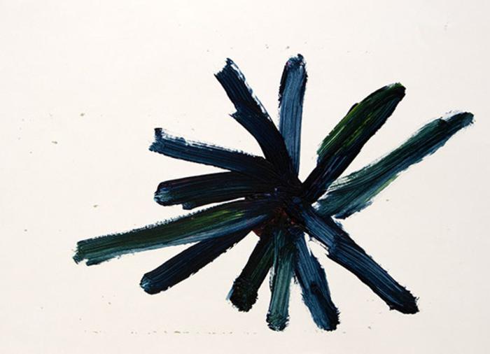 Mancino, astratto blu scuro