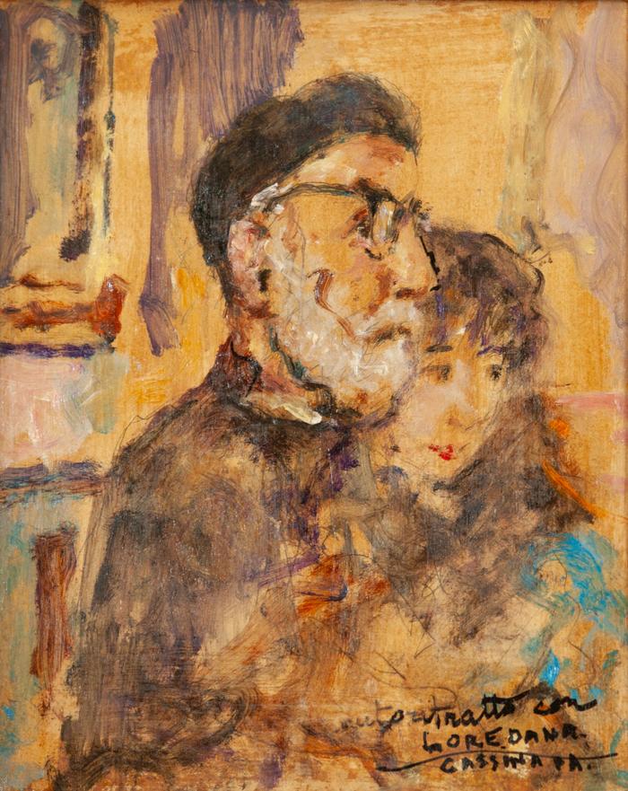 1. Autoritratto con Loredana
olio su masonite
50 x 40 cm