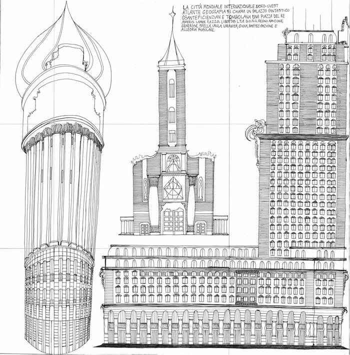 Gabriel Twahilo, La città mondiale internazionale, 60x59 cm 
Casa Famiglia della Comunità Papa Giovanni XXII di Chieri (TO)