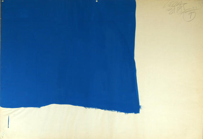 Carpino, astratto blu, 1985